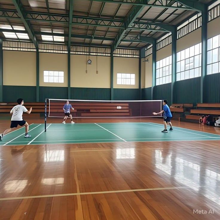 Wooden Badminton Court